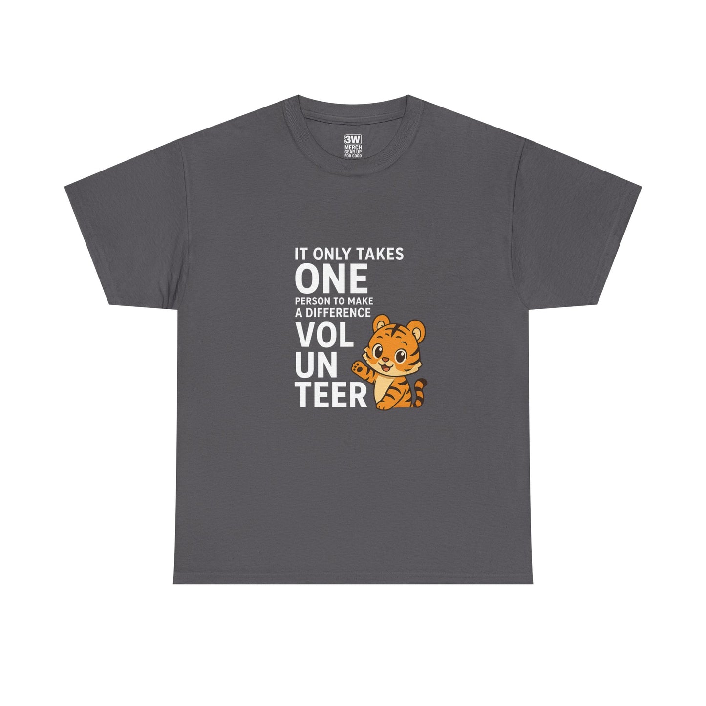 Volunteer Tiger T-Shirt, Super Soft, Customizable, garment-dyed
