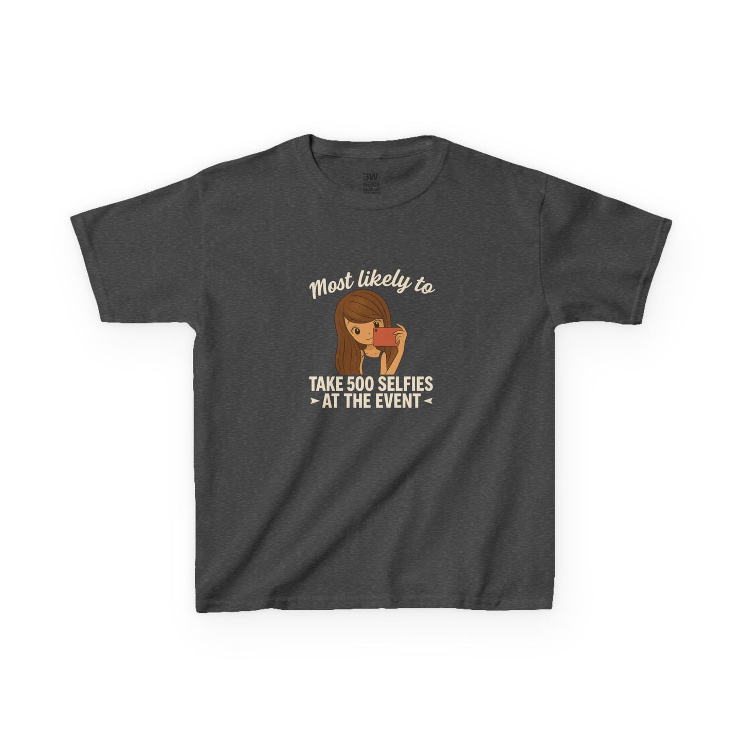 Kids Tee - Selfie Motivational Trendy Fun Design for Kids