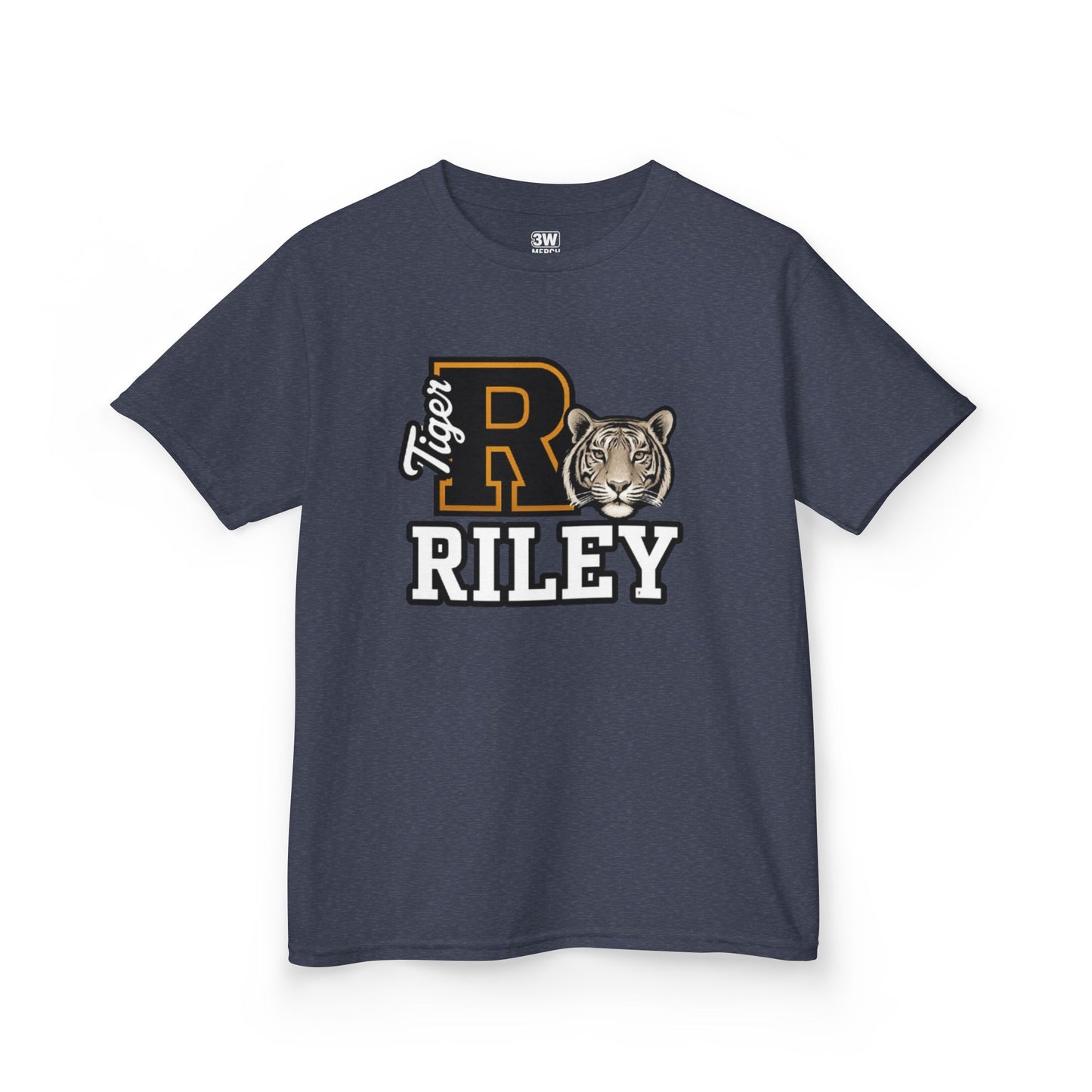 Personalized Tiger Mascot Varsity T-Shirt – Custom School Spirit Tee