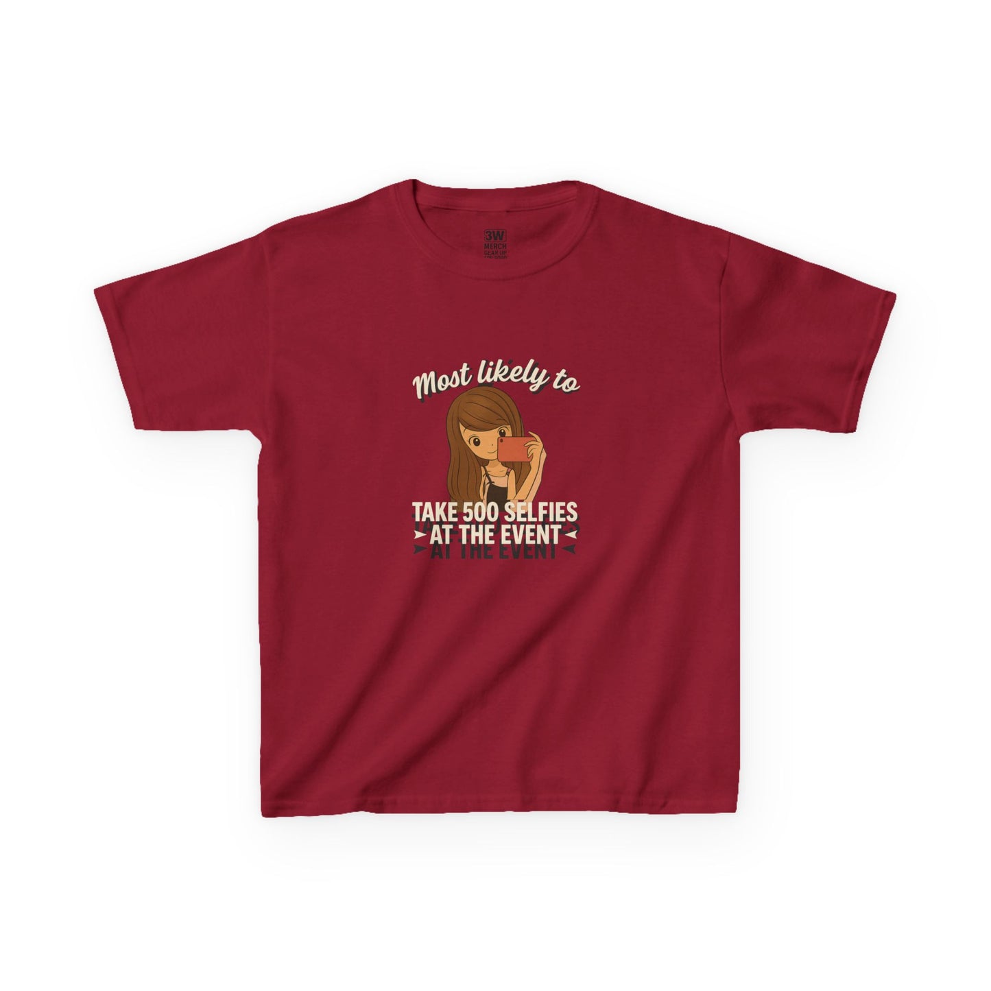 Kids Tee - Selfie Motivational Trendy Fun Design for Kids