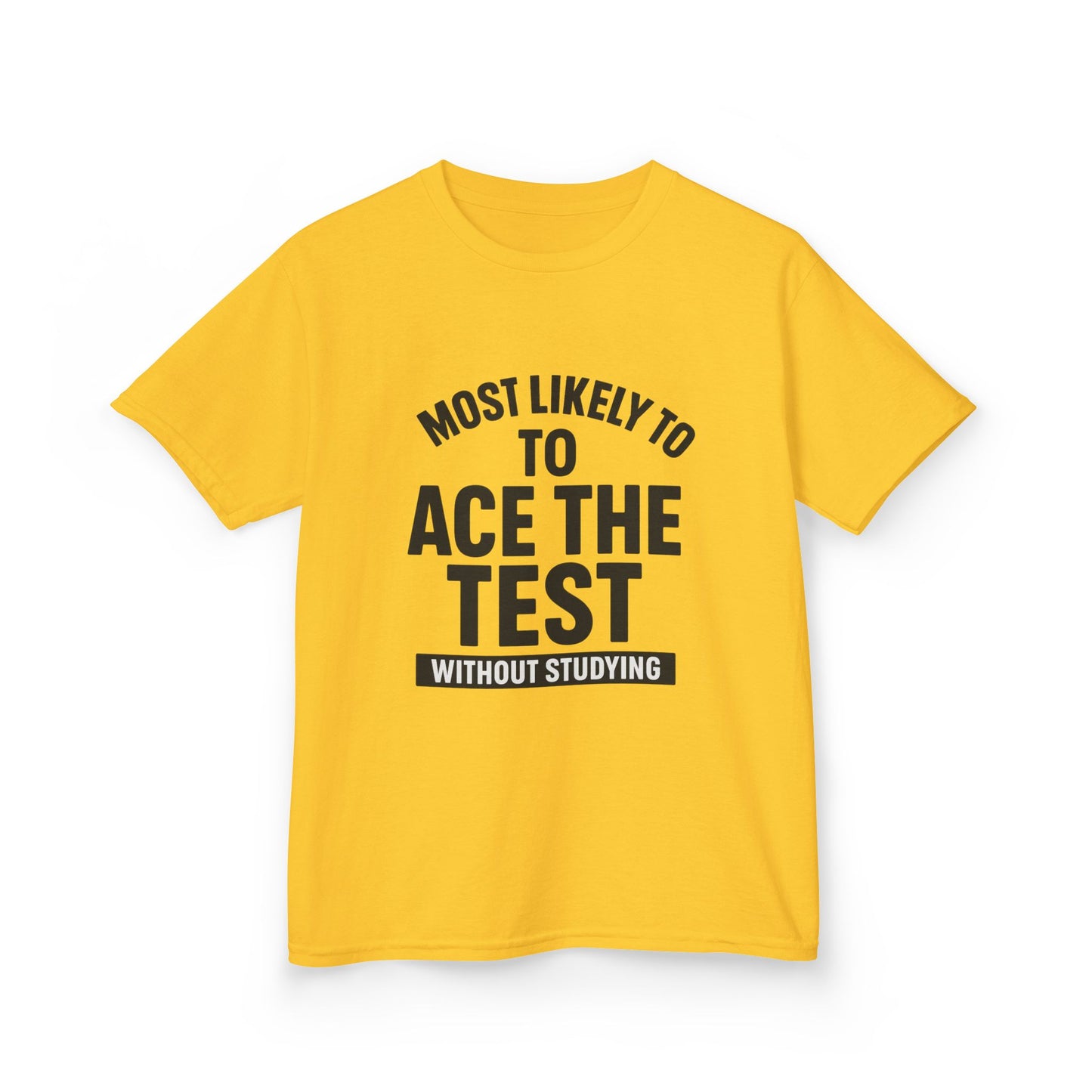 Most Likely to Ace the Test Kids Tee, Motivational Kids Shirt, Back to School Gift, Funny Teacher Gift, Classroom Humor T-Shirt