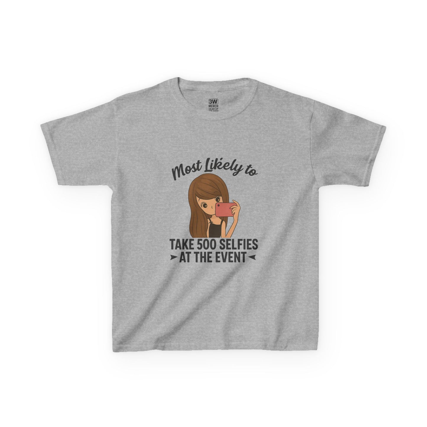 Kids Tee - Selfie Motivational Trendy Fun Design for Kids