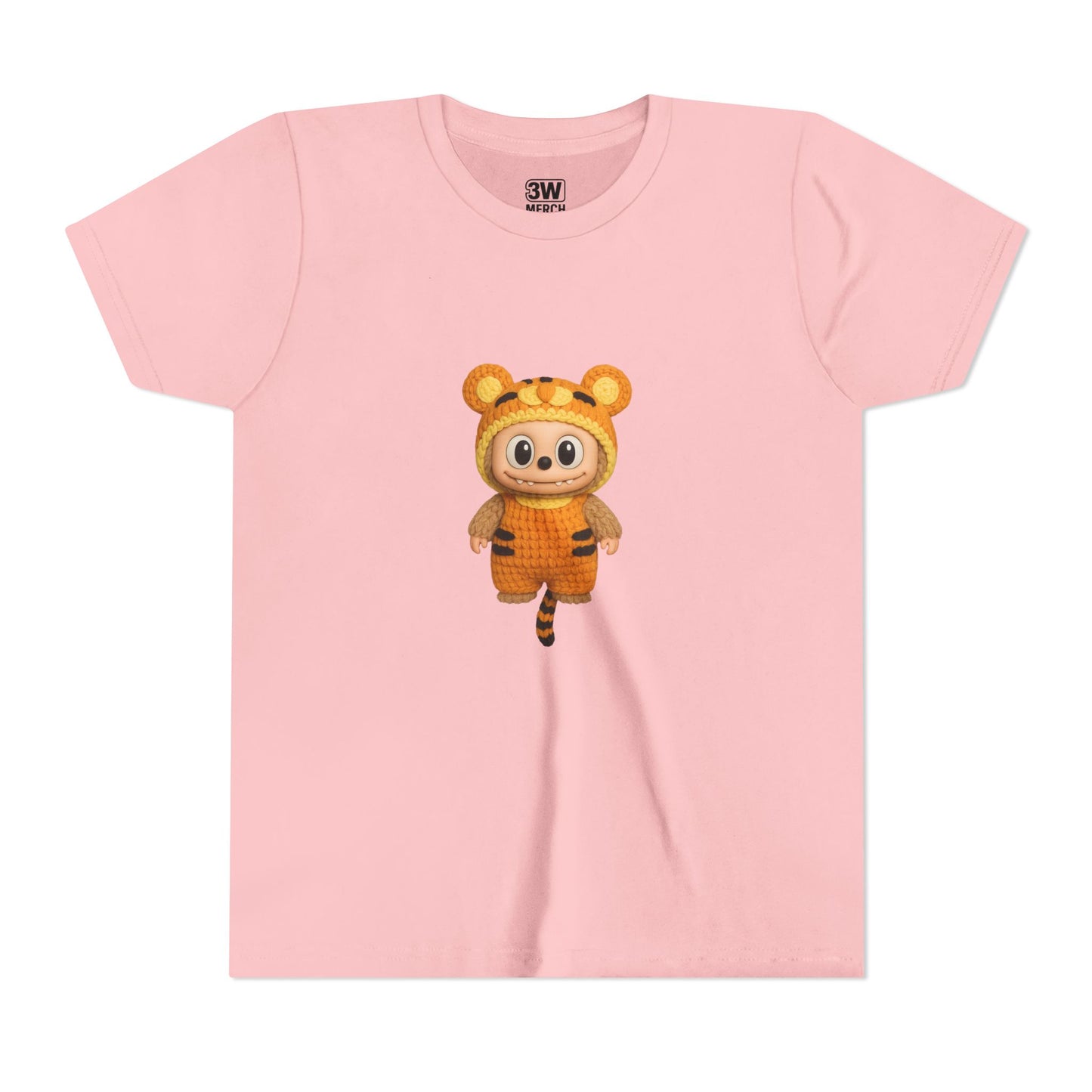 Tiger-Inspired Labooboo Youth Tee, Kids Animal T-Shirt, Fun Playwear, Gift for Birthdays, Woodland Adventure, Back-to-School, Halloween
