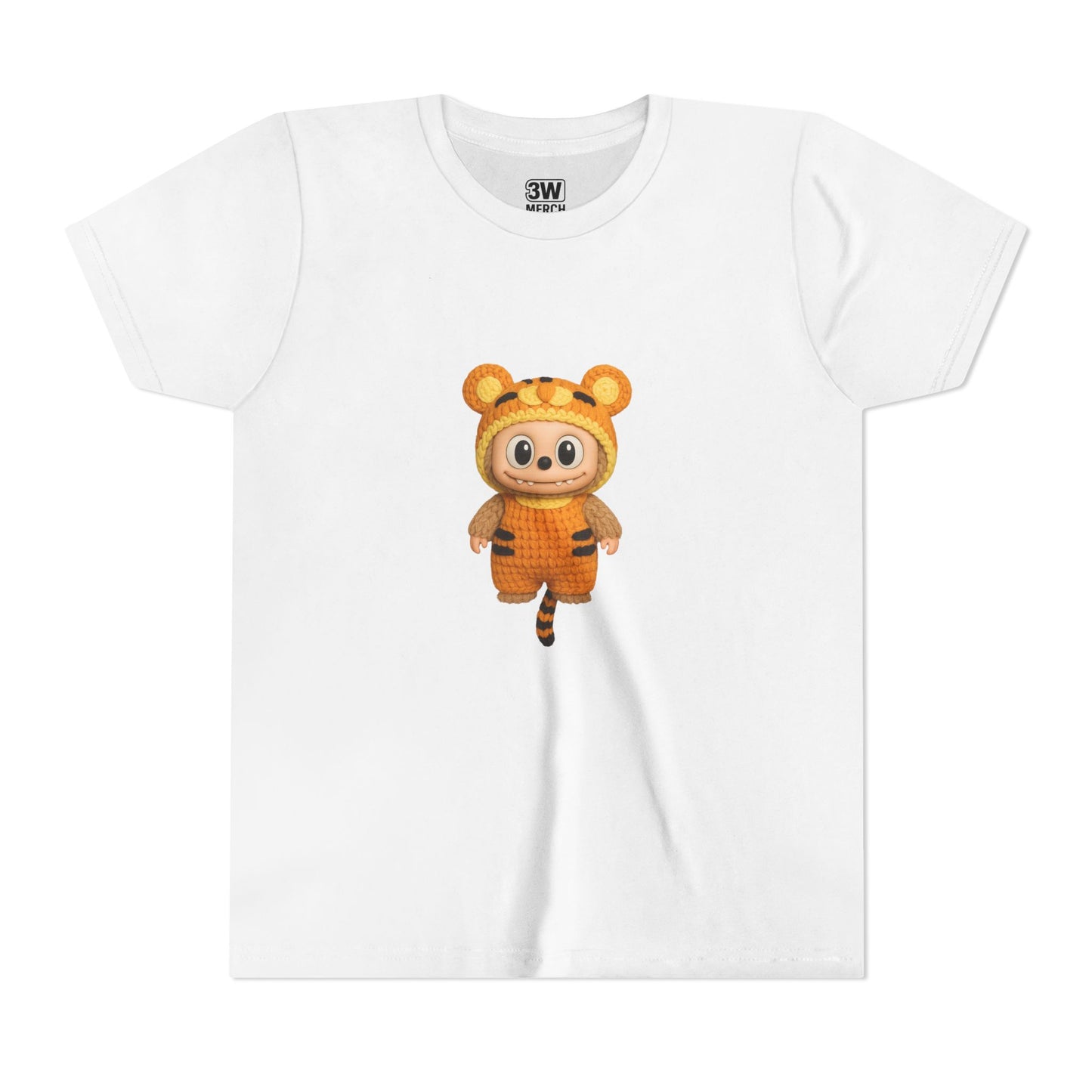 Tiger-Inspired Labooboo Youth Tee, Kids Animal T-Shirt, Fun Playwear, Gift for Birthdays, Woodland Adventure, Back-to-School, Halloween
