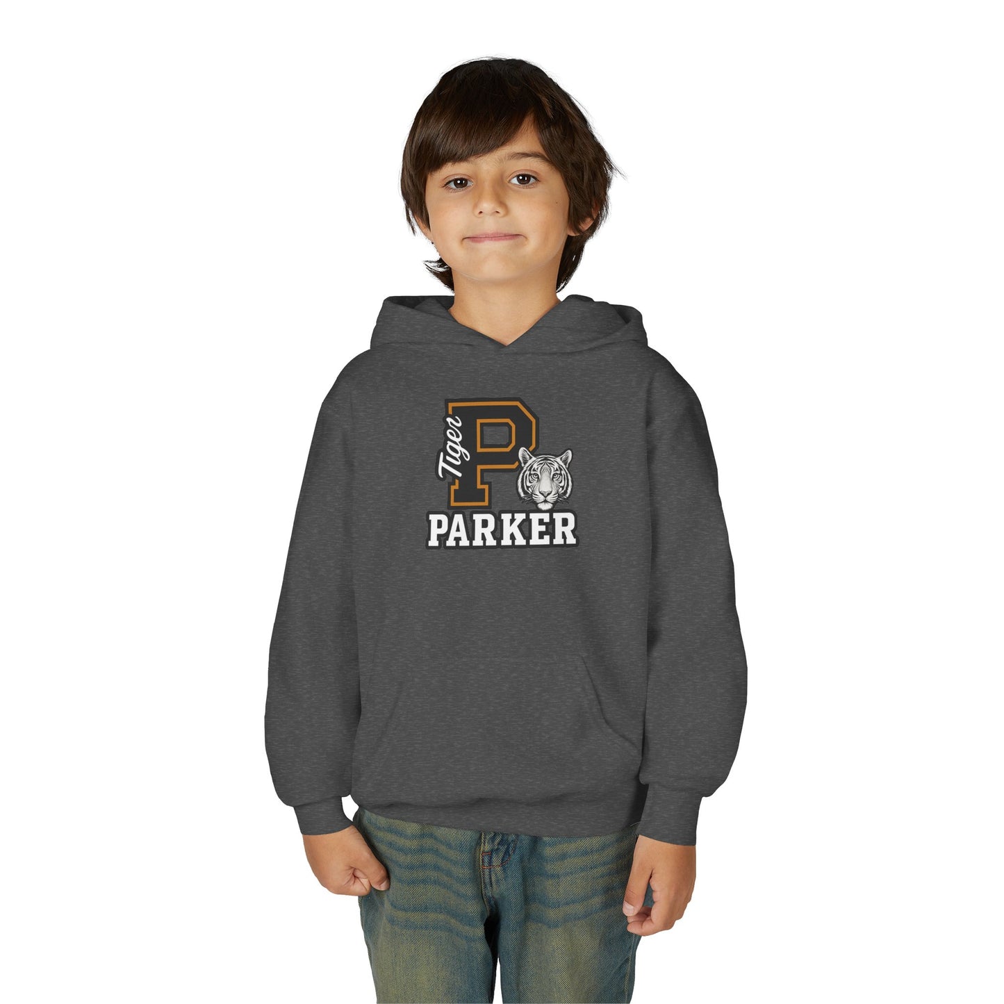 Personalized Youth Tiger Hoodie,Sweatshirt for Kids, Perfect Gift for Birthdays, Sports Events, and Back-to-School