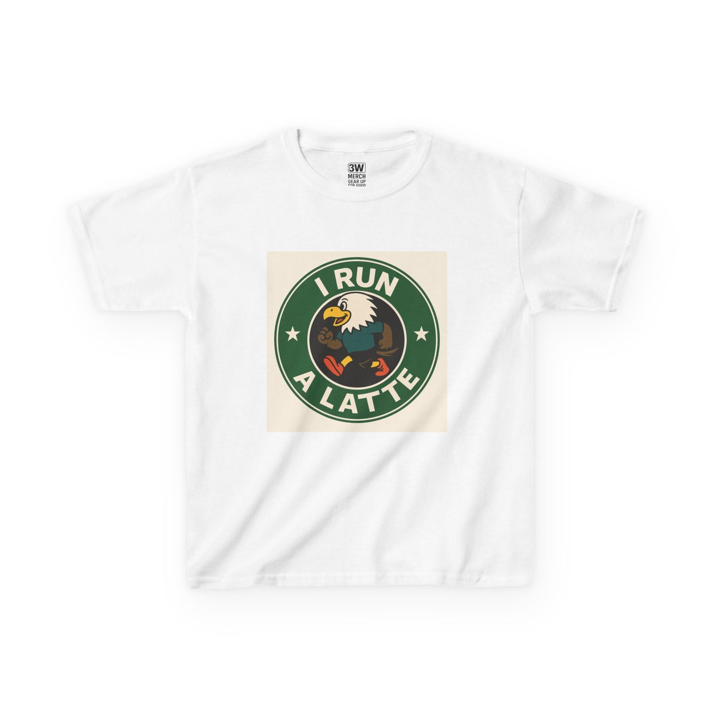 I Run a Latte Shirt β Funny Running Eagle Coffee Lover Tee, Marathon Runner Gift, Fitness & Caffeine Humor Top