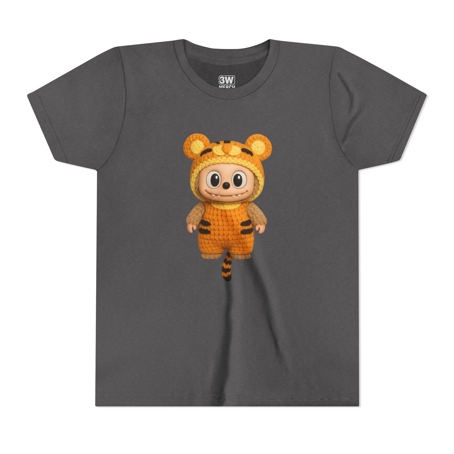 Tiger-Inspired Labooboo Youth Tee, Kids Animal T-Shirt, Fun Playwear, Gift for Birthdays, Woodland Adventure, Back-to-School, Halloween