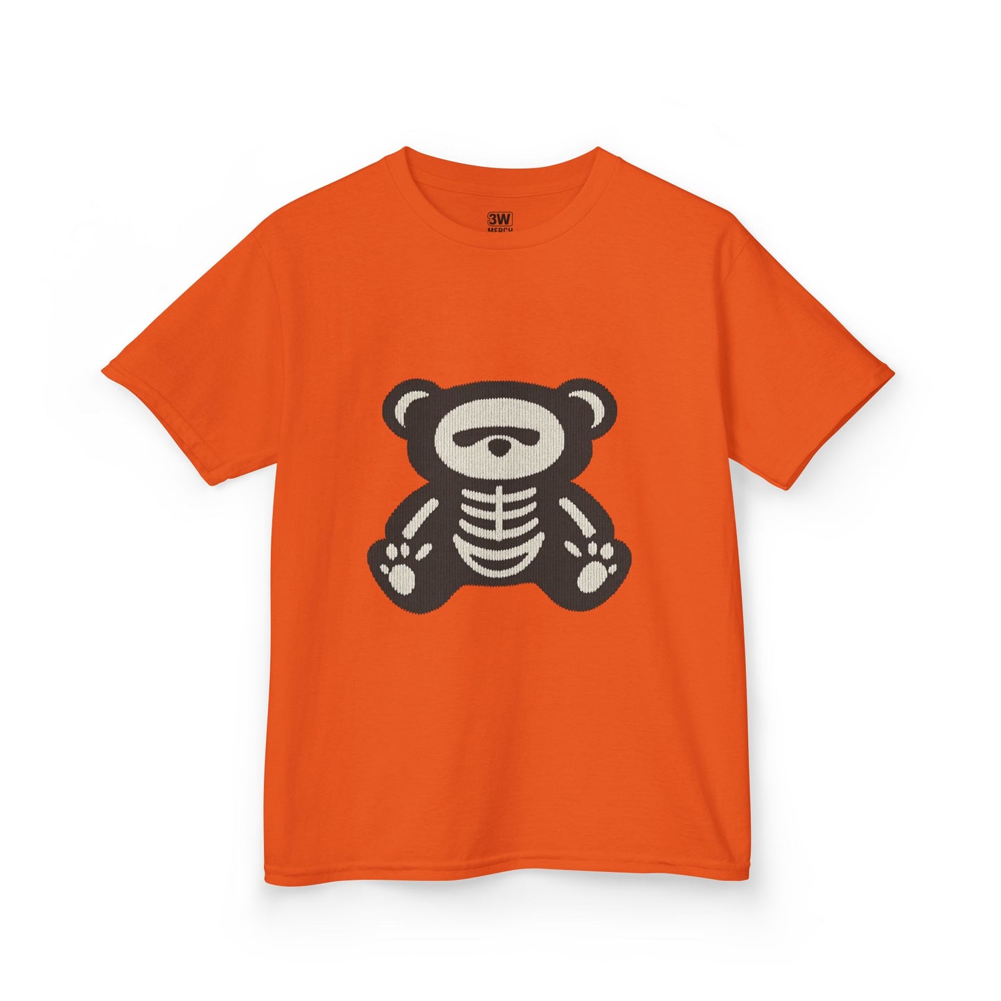 Kids Tee Teddy Bear Skeleton Gothic Halloween Shirt