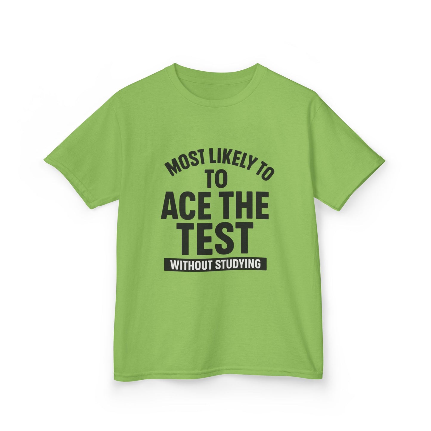 Most Likely to Ace the Test Kids Tee, Motivational Kids Shirt, Back to School Gift, Funny Teacher Gift, Classroom Humor T-Shirt