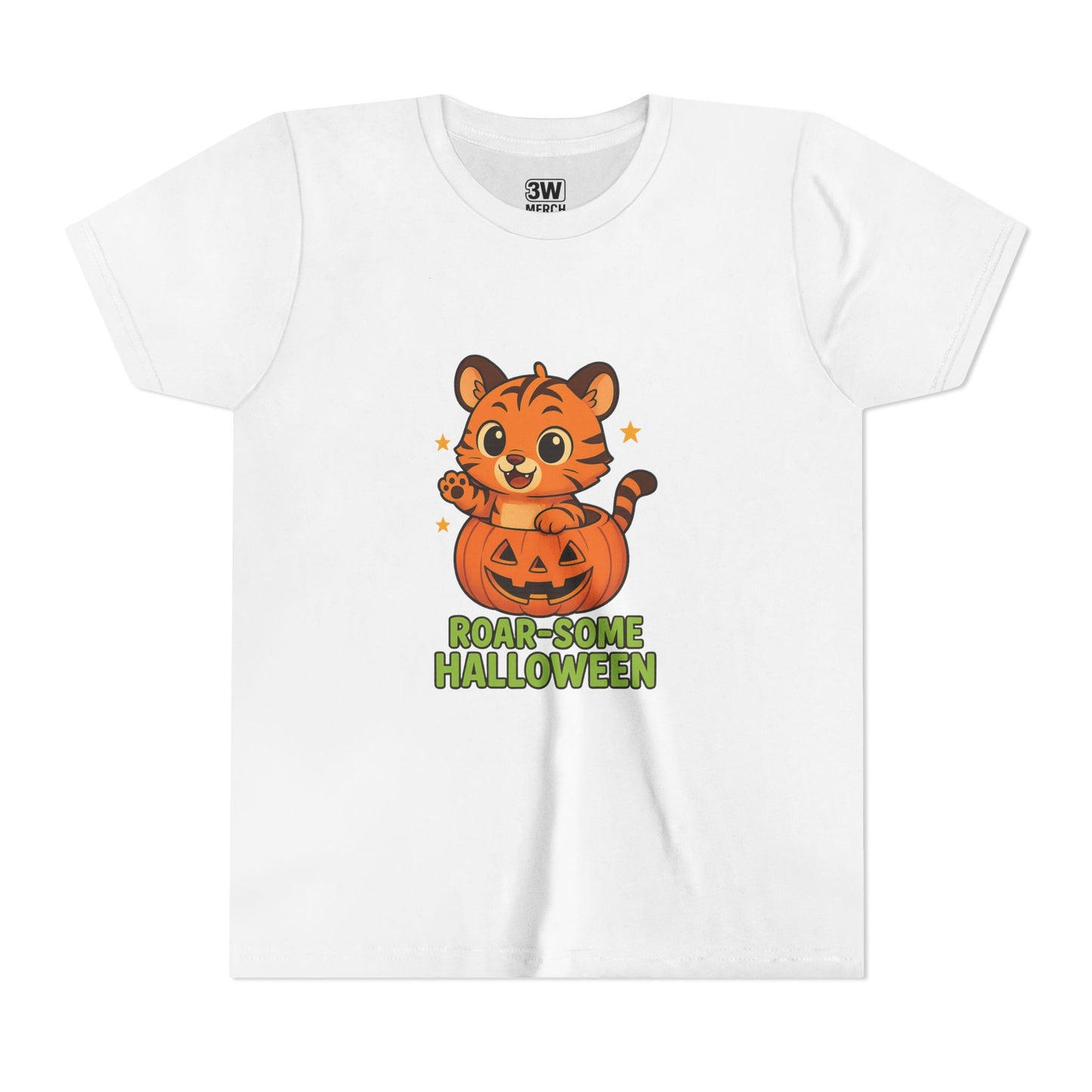 Roar-some Halloween Youth Tee | Fun Kids' Shirt for Halloween Parties, Trick-or-Treating, Costume Events, Autumn Wear, Gift Ideas, Motivation T-shirts