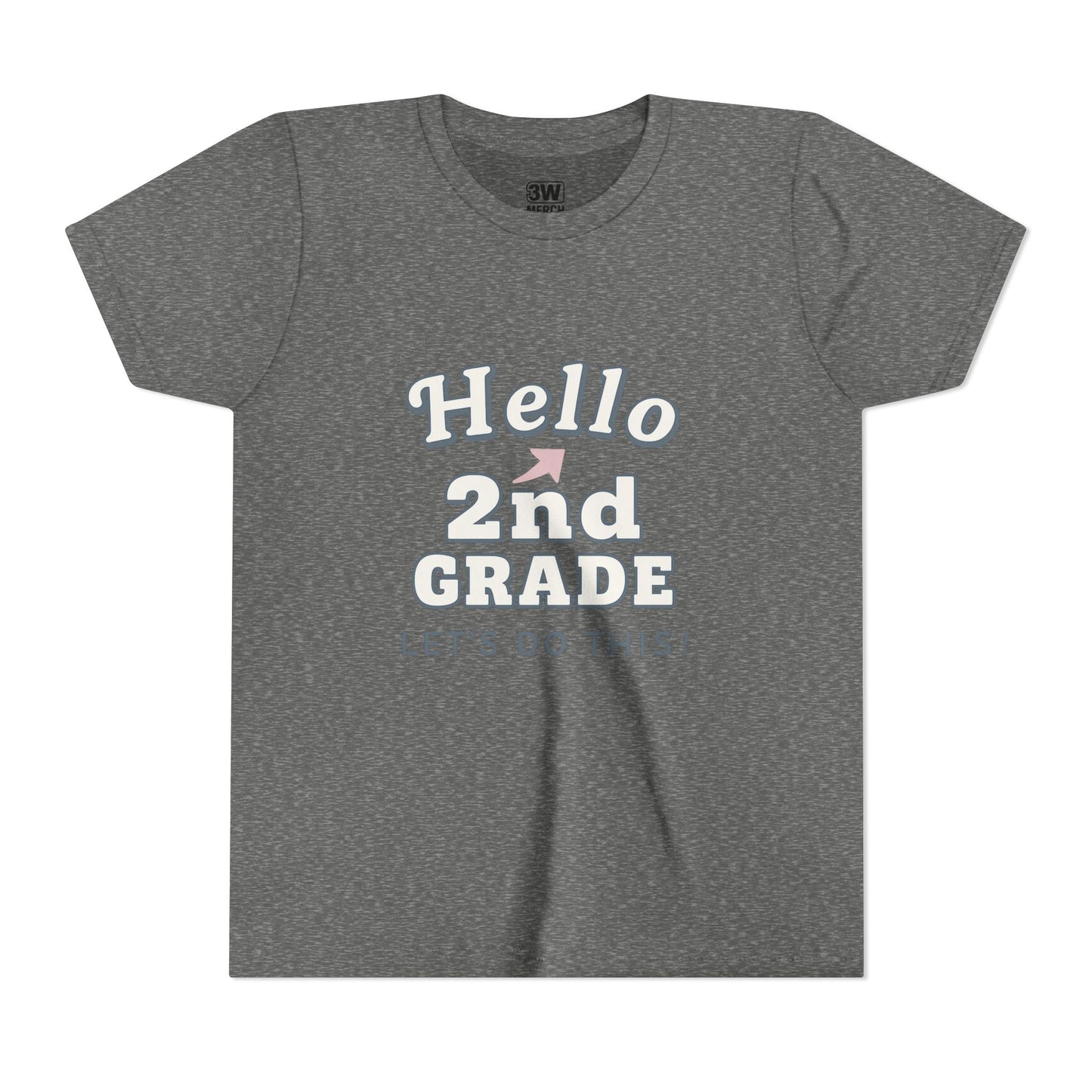 Hello 2nd Grade Youth Tee | Back to School Shirt, Kids Learning Gear, Fun Classroom Clothing, Educational Apparel, Teacher Gift