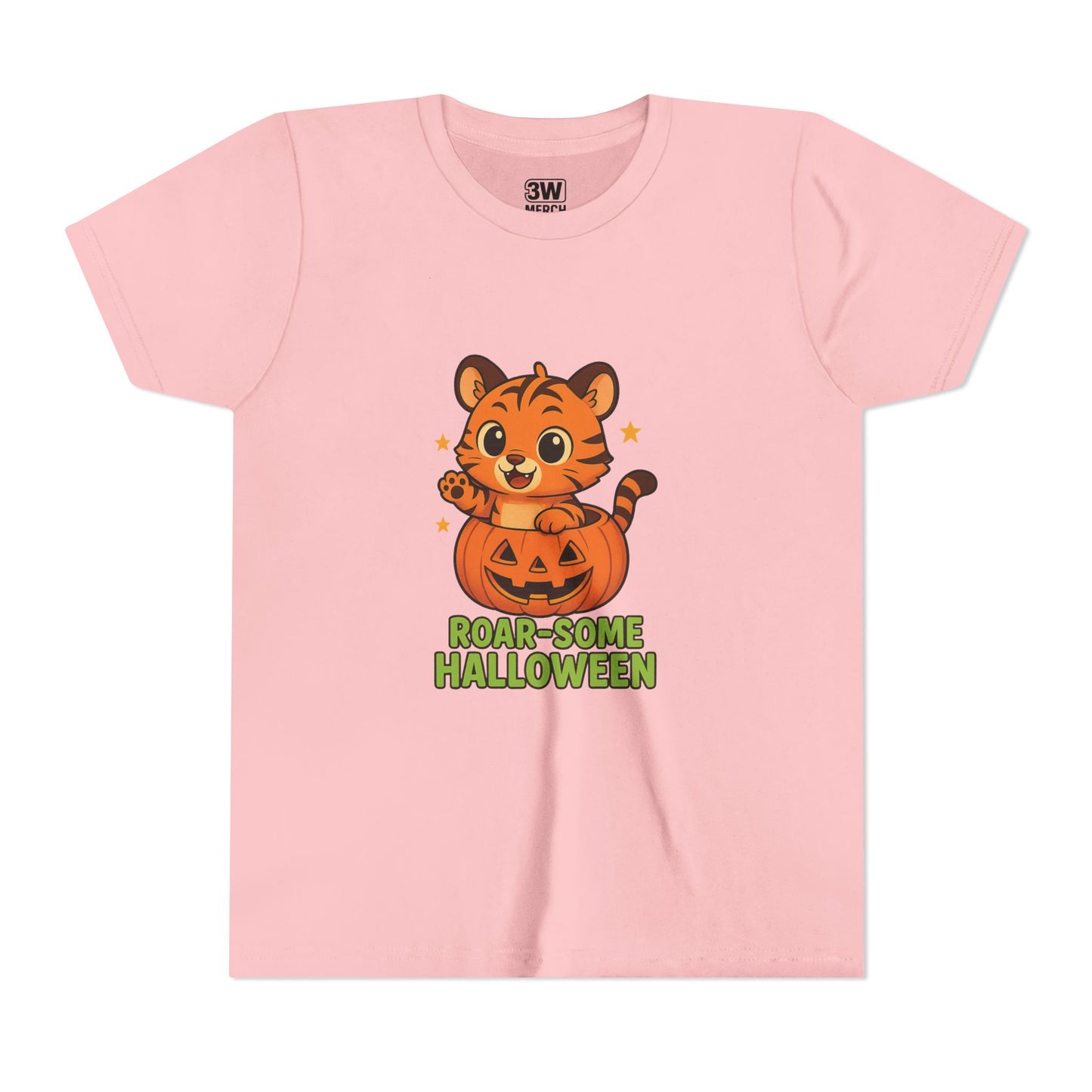 Roar-some Halloween Youth Tee | Fun Kids' Shirt for Halloween Parties, Trick-or-Treating, Costume Events, Autumn Wear, Gift Ideas, Motivation T-shirts