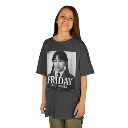 Custom “Friday Rule Bender” T-Shirt — Personalized Face Tee | Dark Academia Kawaii | Aesthetic Y2K Outfit | Halloween Cute Creepy Vibes | Custom Day of the Week Shirt