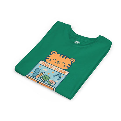 Cute Tiger-Claw Youth Tee - Fun Graphic T-Shirt for Kids, Playful Outfit, Birthday Gift, Animal Lover Shirt, Colorful Kids Apparel