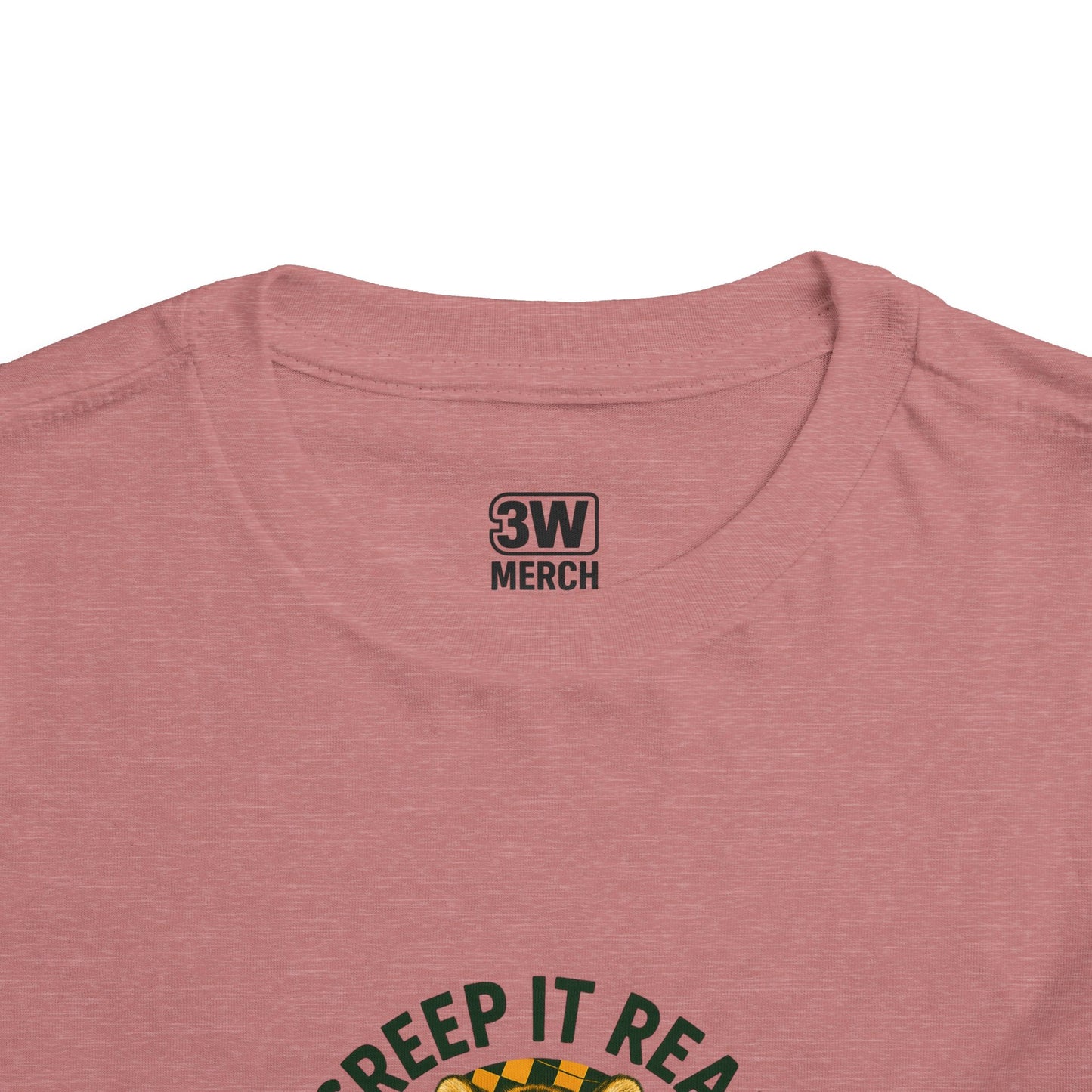 Cute Toddler Short Sleeve Tee with Tiger 'Creep It Real' Design, Kids' Summer Shirt, Halloween Outfit, Everyday Wear, Gift for Toddlers