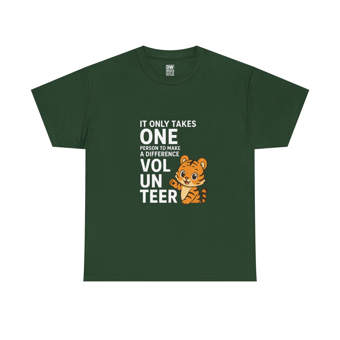 Volunteer Tiger T-Shirt, Super Soft, Customizable, garment-dyed