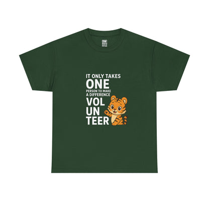 Volunteer Tiger T-Shirt, Super Soft, Customizable, garment-dyed