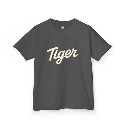 Tiger Kids Heavy Cotton Tee - Fun Kids T-Shirt, Birthday Gift, Animal Lover Apparel, Everyday Wear, Nature Enthusiast Shirt