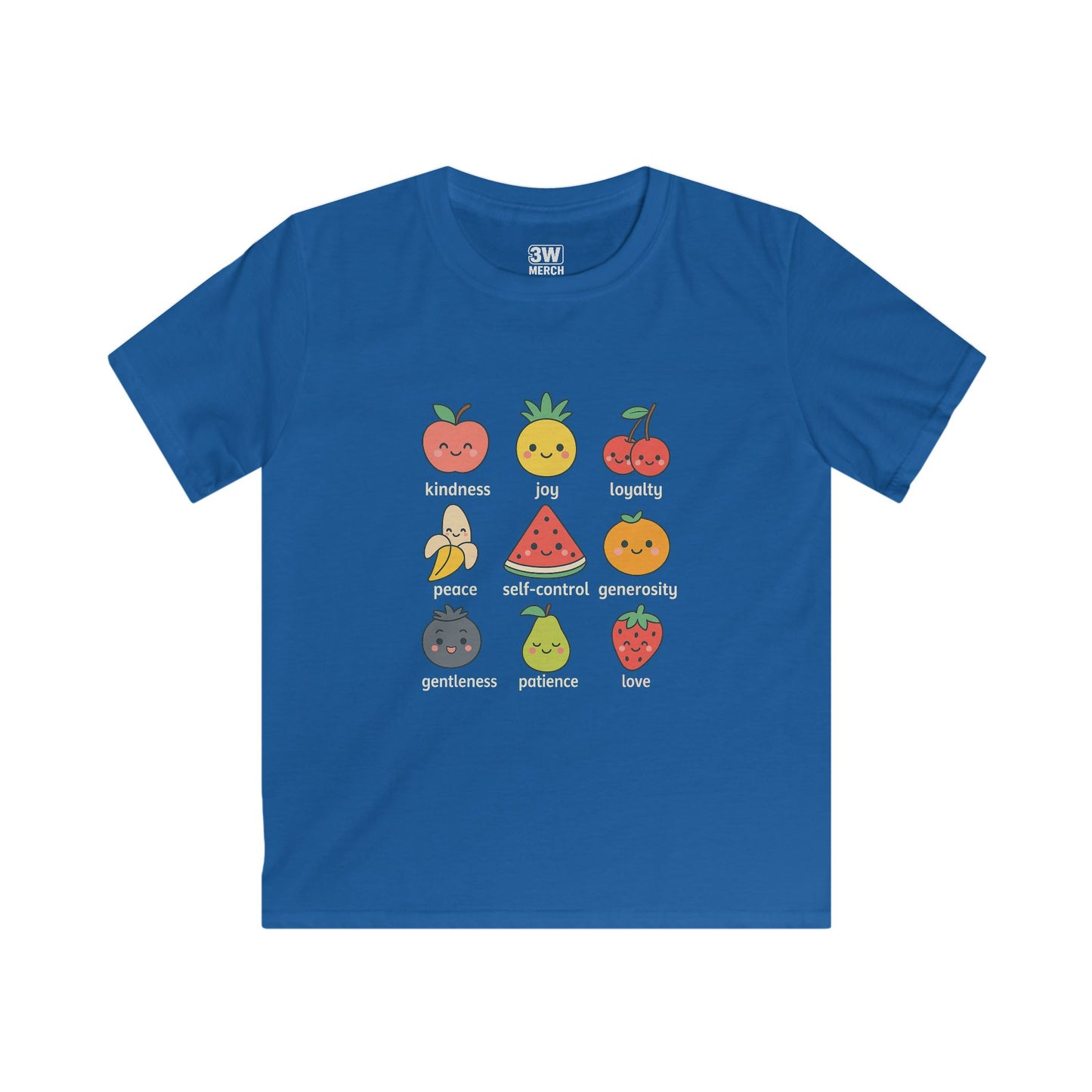Kawaii Fruit of the Spirit T-Shirt – Kids & Family Positive Vibes Tee