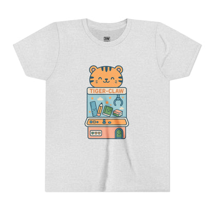 Cute Tiger-Claw Youth Tee - Fun Graphic T-Shirt for Kids, Playful Outfit, Birthday Gift, Animal Lover Shirt, Colorful Kids Apparel