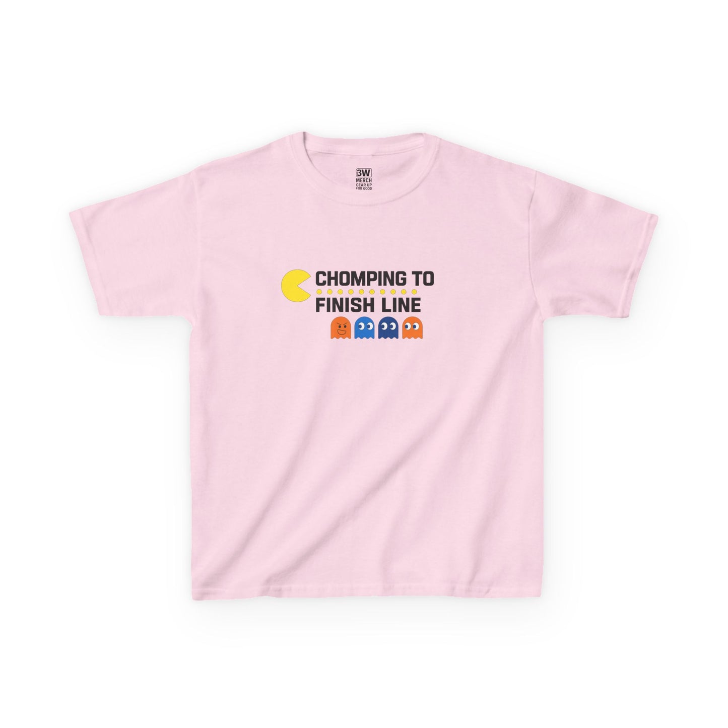 Pac-Man Jog-A-Thon T-Shirt | “Chomping to the Finish Line” Retro Game Tee | School Spirit Shirt | Custom Team & Class Shirt | Fun Run Fundraiser Shirt