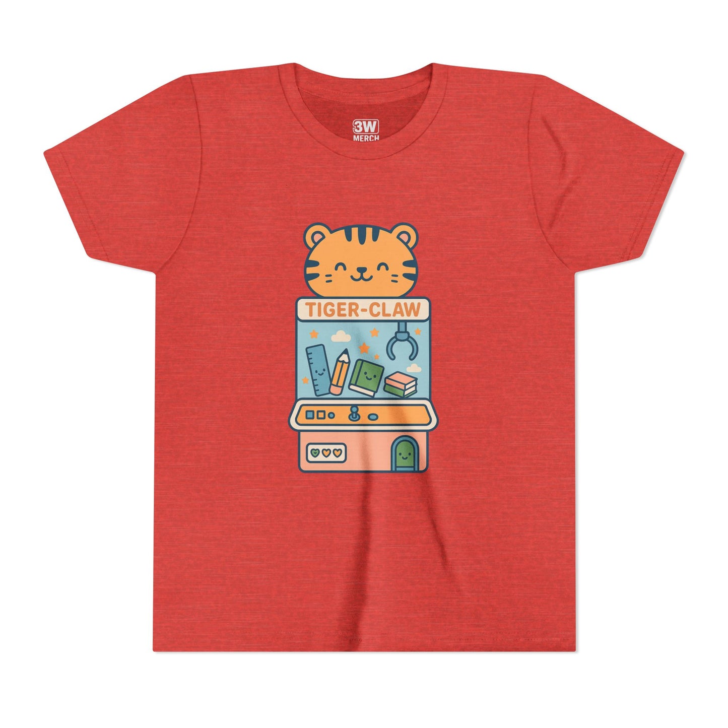 Cute Tiger-Claw Youth Tee - Fun Graphic T-Shirt for Kids, Playful Outfit, Birthday Gift, Animal Lover Shirt, Colorful Kids Apparel