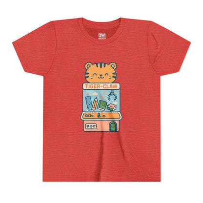 Cute Tiger-Claw Youth Tee - Fun Graphic T-Shirt for Kids, Playful Outfit, Birthday Gift, Animal Lover Shirt, Colorful Kids Apparel
