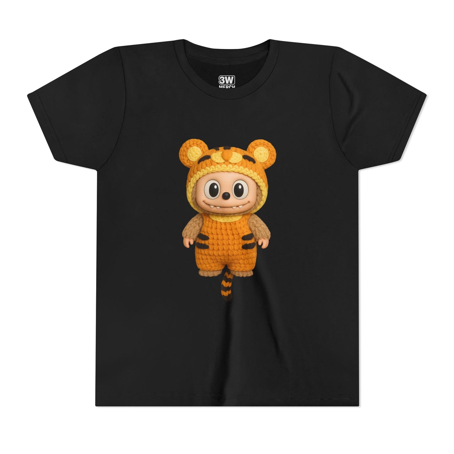 Cute Tiger-Inspired Youth Tee, Kids Animal T-Shirt, Fun Playwear, Gift for Birthdays, Woodland Adventure