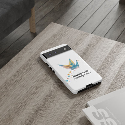 Phone Case: Inspirational Origami Crane Design, Unique Cell Cover, Motivational Gift, Custom Phone Protector, Perfect for Students & [...]