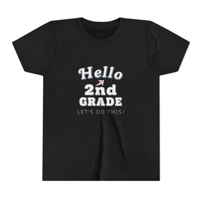 Hello 2nd Grade Youth Tee | Back to School Shirt, Kids Learning Gear, Fun Classroom Clothing, Educational Apparel, Teacher Gift