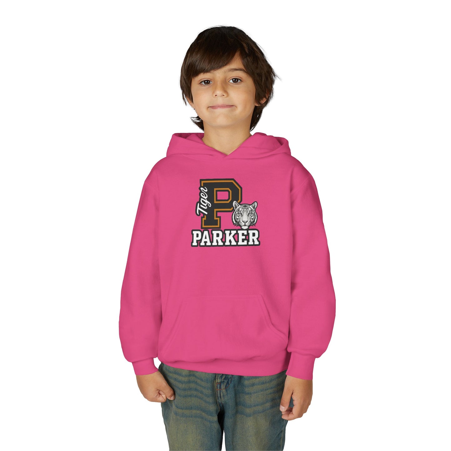 Personalized Youth Tiger Hoodie,Sweatshirt for Kids, Perfect Gift for Birthdays, Sports Events, and Back-to-School