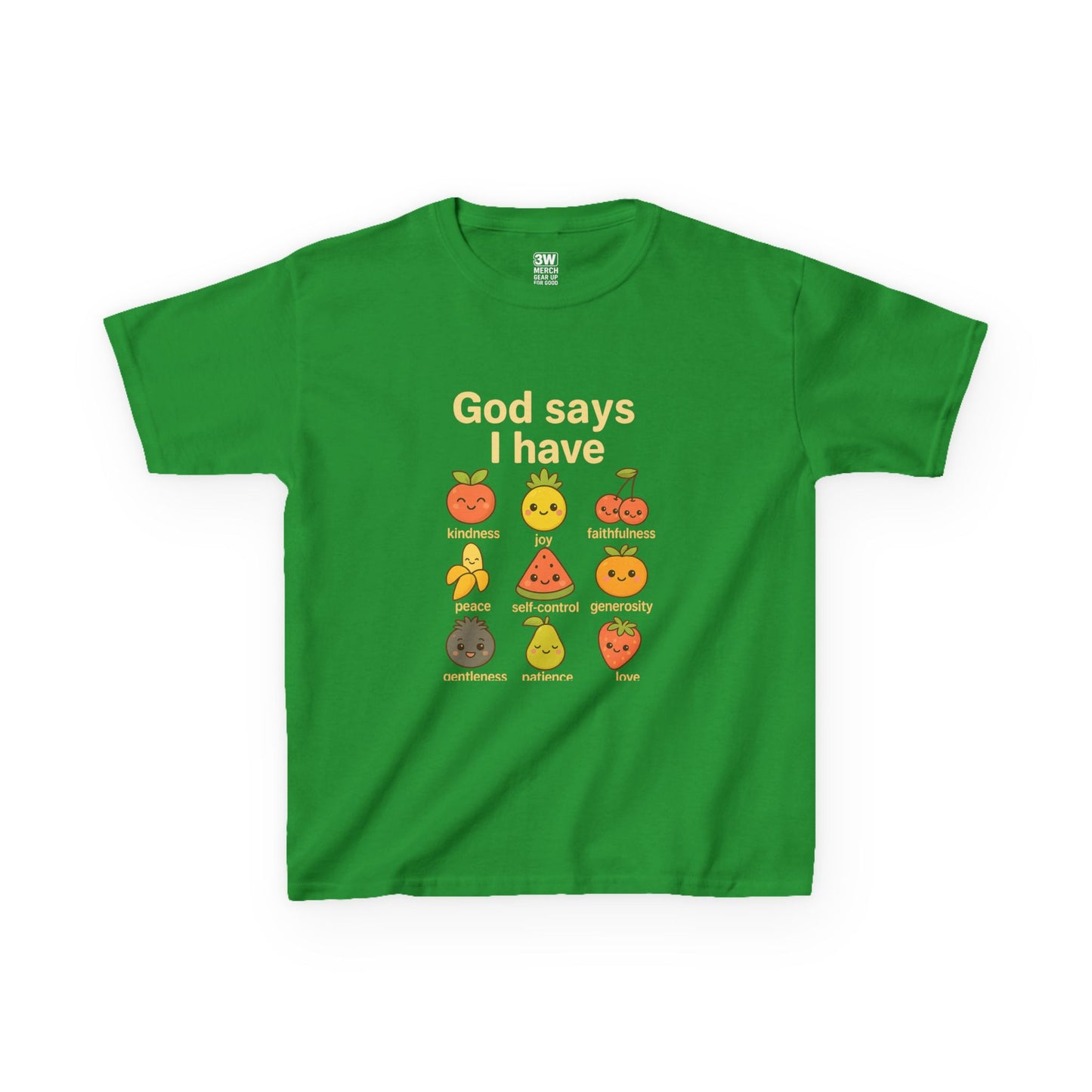 God Says I Have Toddler T-Shirt, Cute Kids Tee, Fun Fruit Design, Christian Apparel, Birthday Gift, Summer Wear