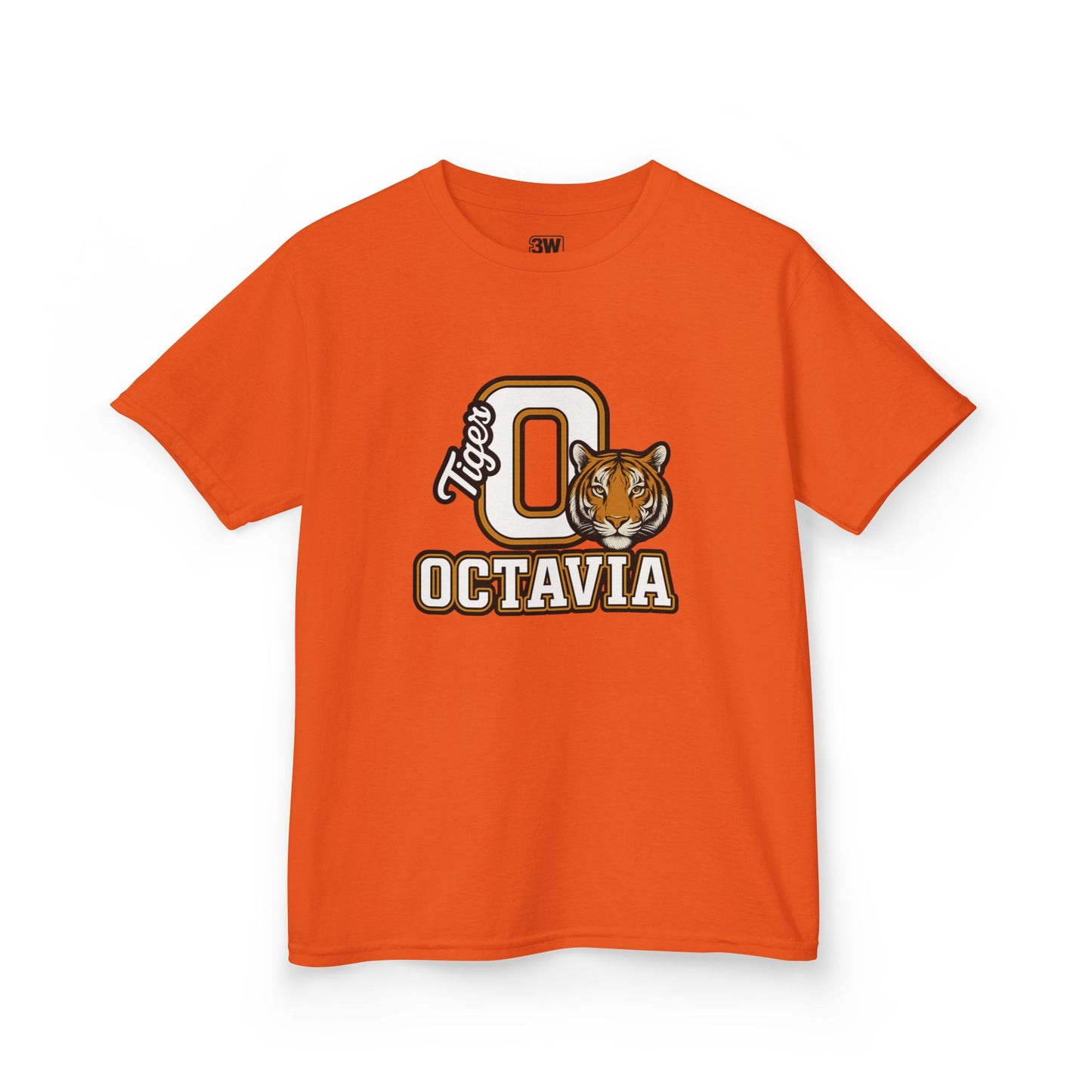 Personalized Tiger Mascot T-Shirt – Custom Name Varsity Style School Spirit Tee, Sports Team Pride Shirt, Gift for Kids & Adults