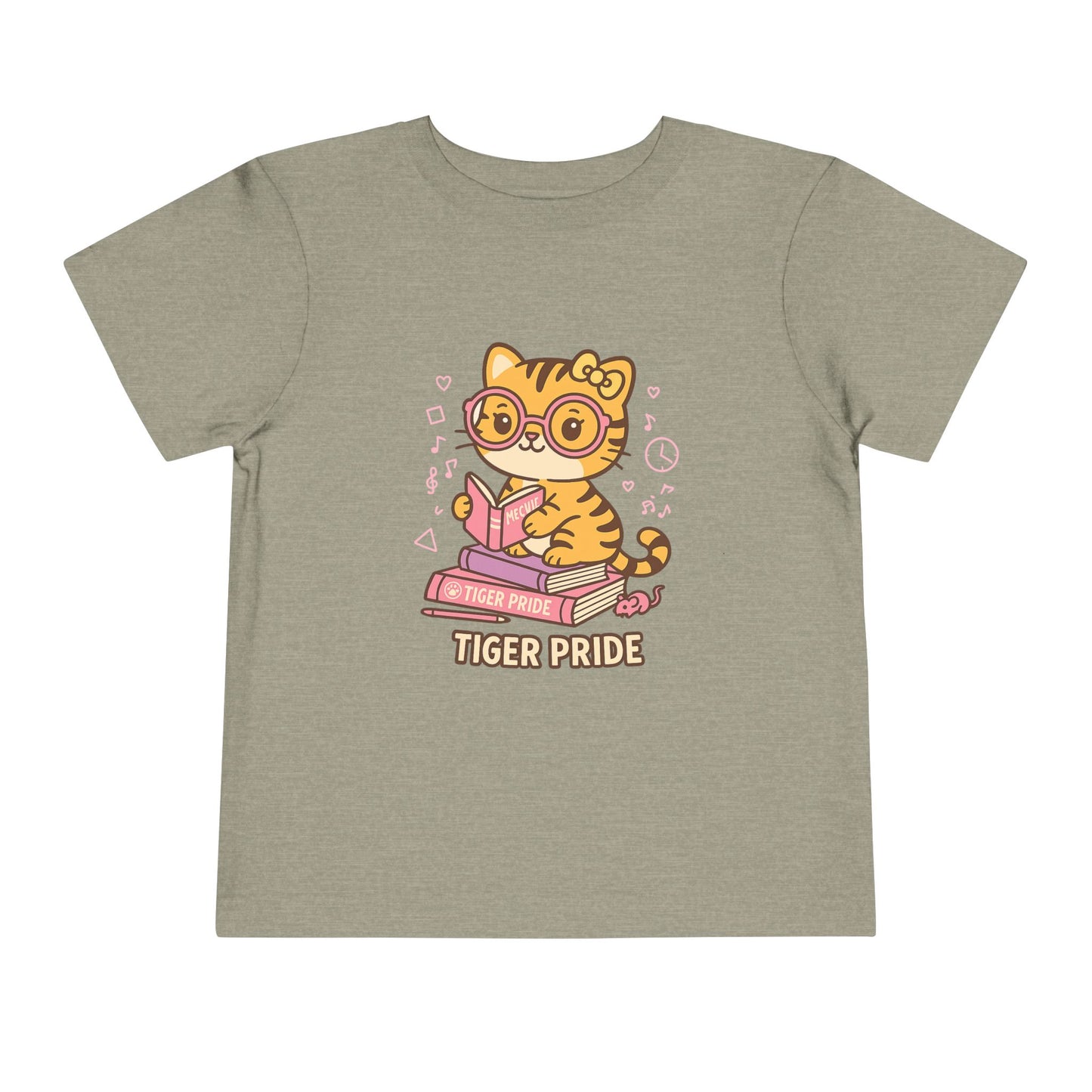 Cute Tiger Pride Toddler Tee, Kids' Short Sleeve Shirt, Animal Lover Gift, Back to School, Birthday Celebration