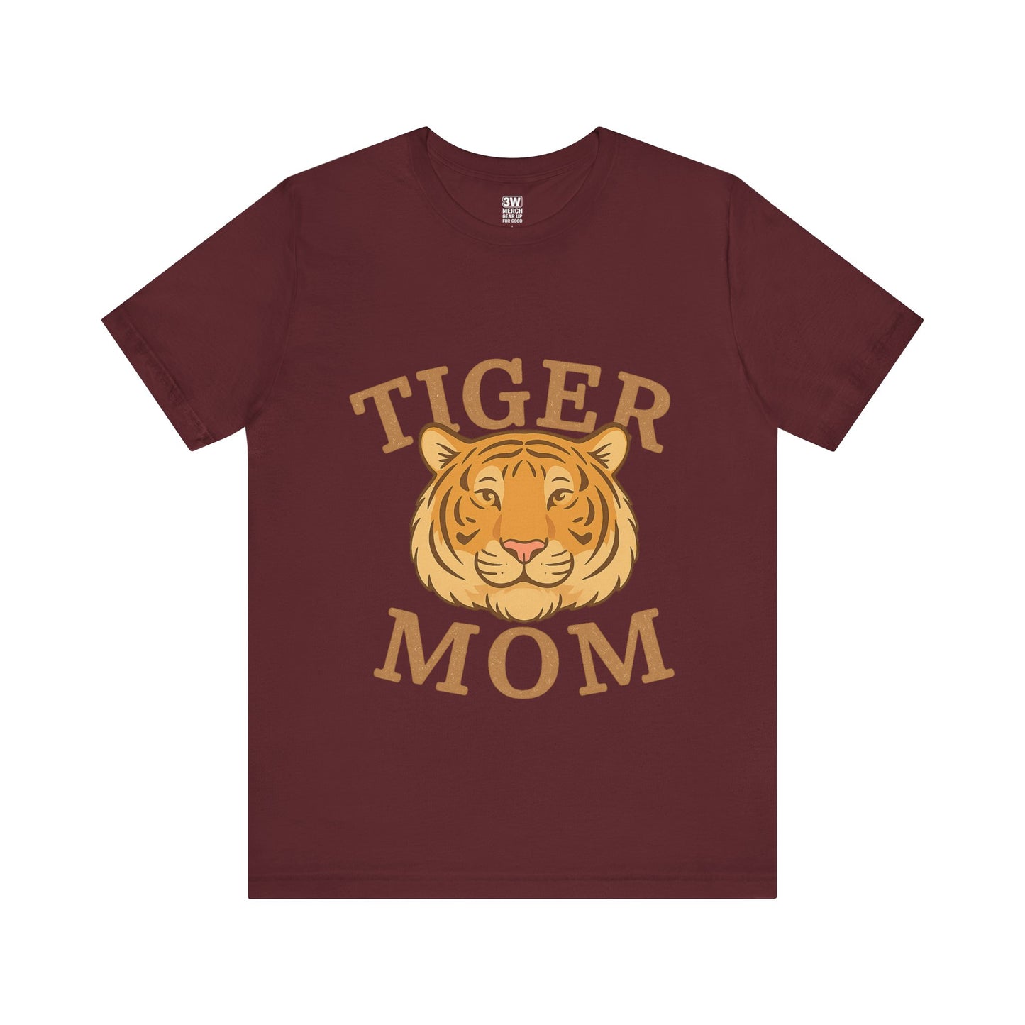 Tiger Mom Short Sleeve Tee, Unisex T-Shirt for Moms, Gift for Mother's Day, Casual Wear, Trendy Animal Tee
