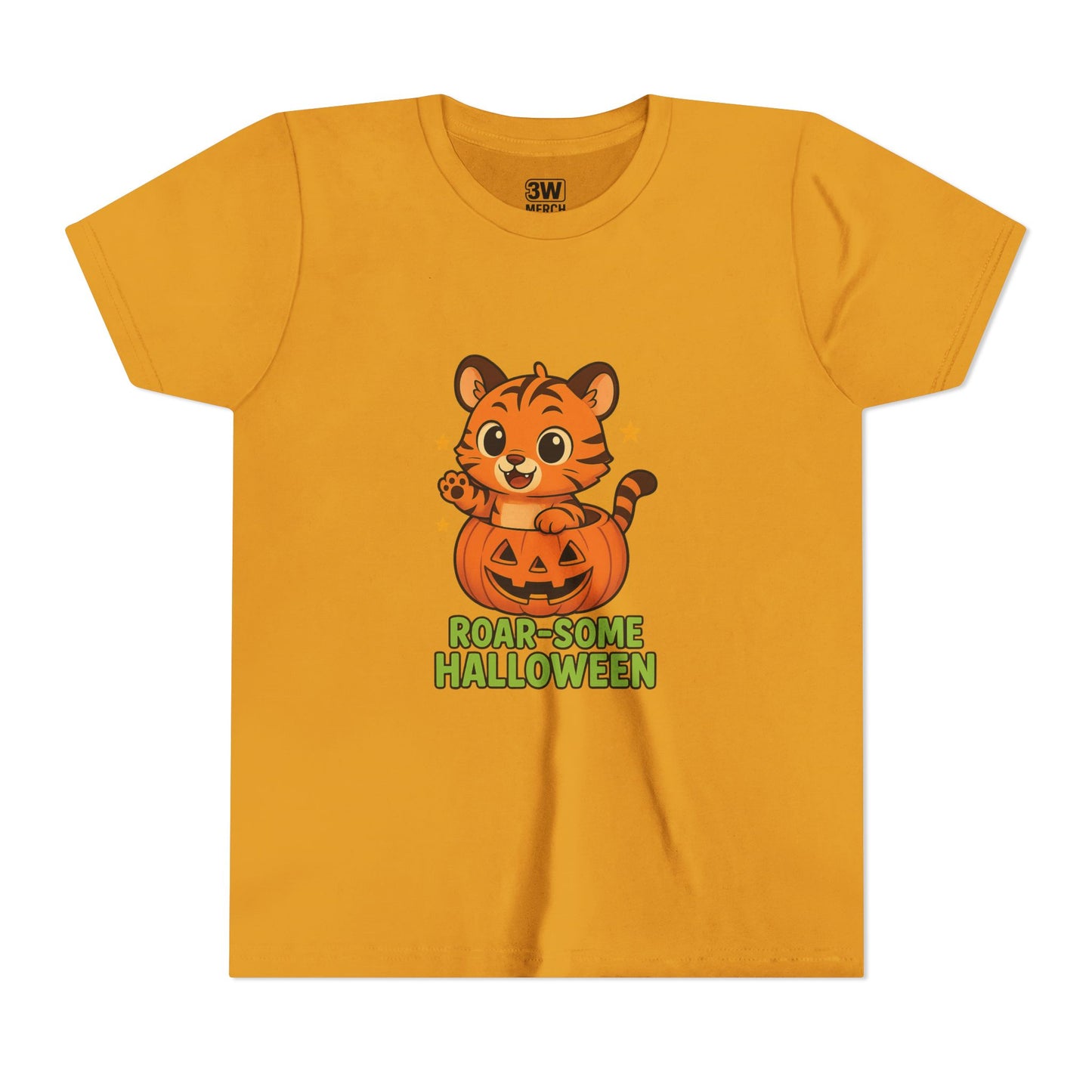 Roar-some Halloween Youth Tee | Fun Kids' Shirt for Halloween Parties, Trick-or-Treating, Costume Events, Autumn Wear, Gift Ideas, Motivation T-shirts