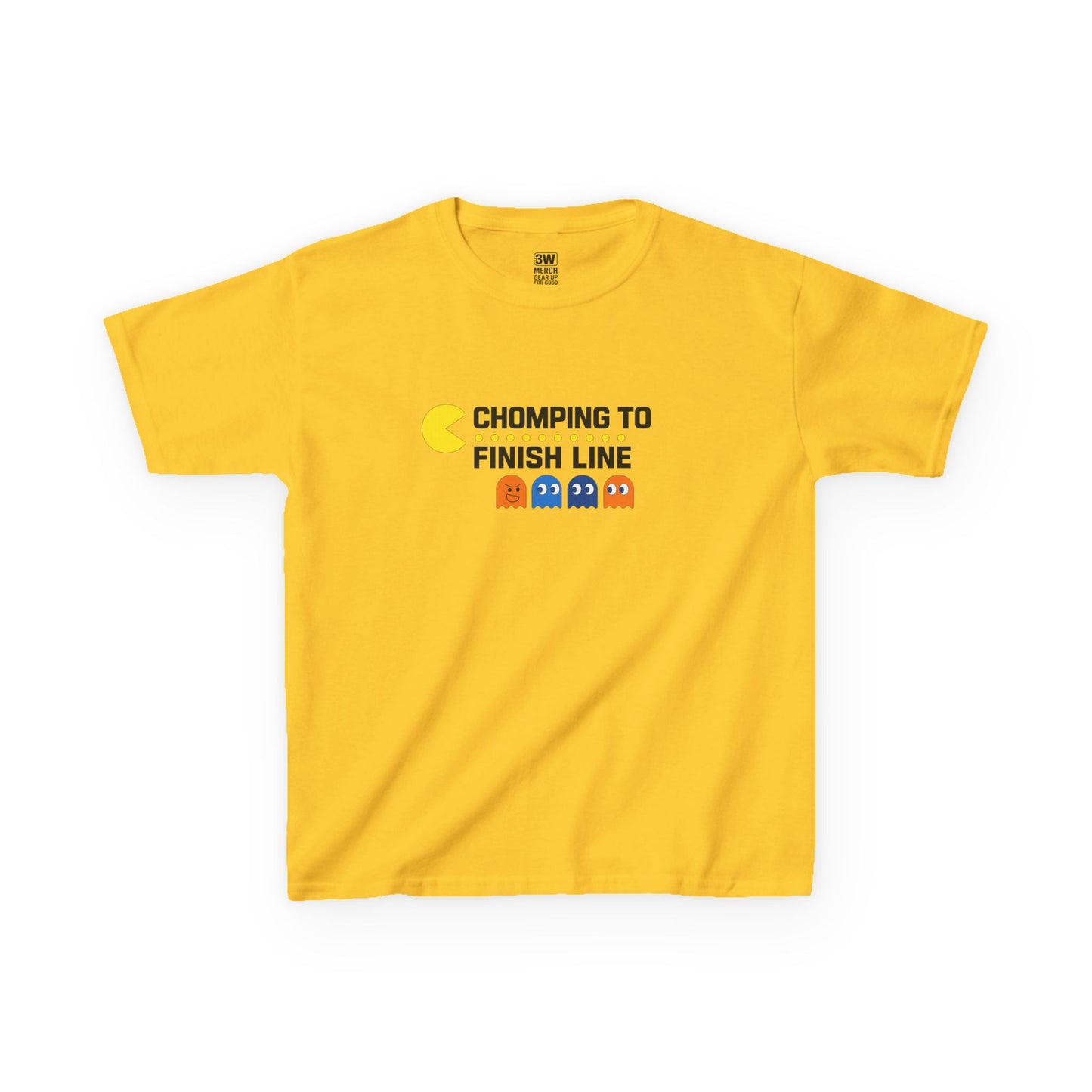 Pac-Man Jog-A-Thon T-Shirt | “Chomping to the Finish Line” Retro Game Tee | School Spirit Shirt | Custom Team & Class Shirt | Fun Run Fundraiser Shirt