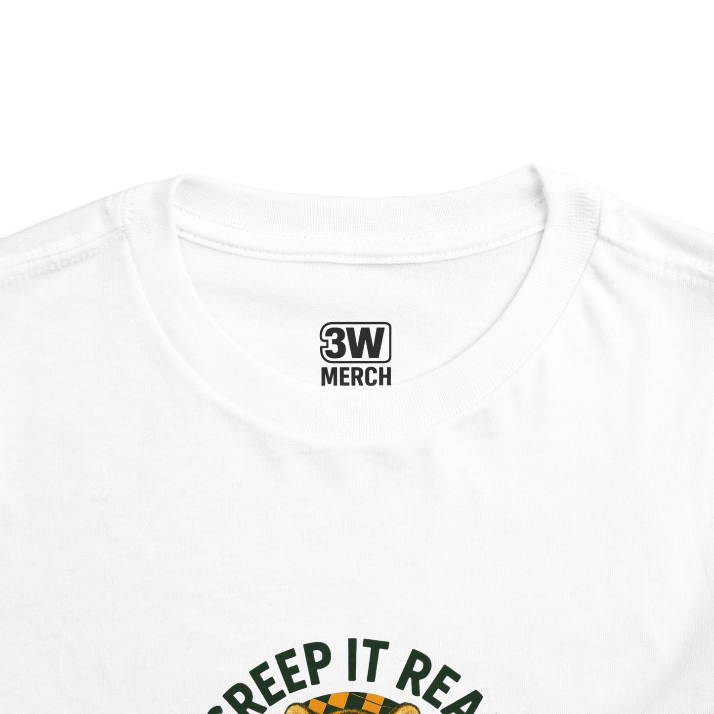 Cute Toddler Short Sleeve Tee with Tiger 'Creep It Real' Design, Kids' Summer Shirt, Halloween Outfit, Everyday Wear, Gift for Toddlers