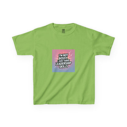Leadership Skills Kids Tee, Funny Slogan T Shirt, Gift for Young Leaders, Motivational Wear, Birthday Gift, Inspirational Kids Apparel