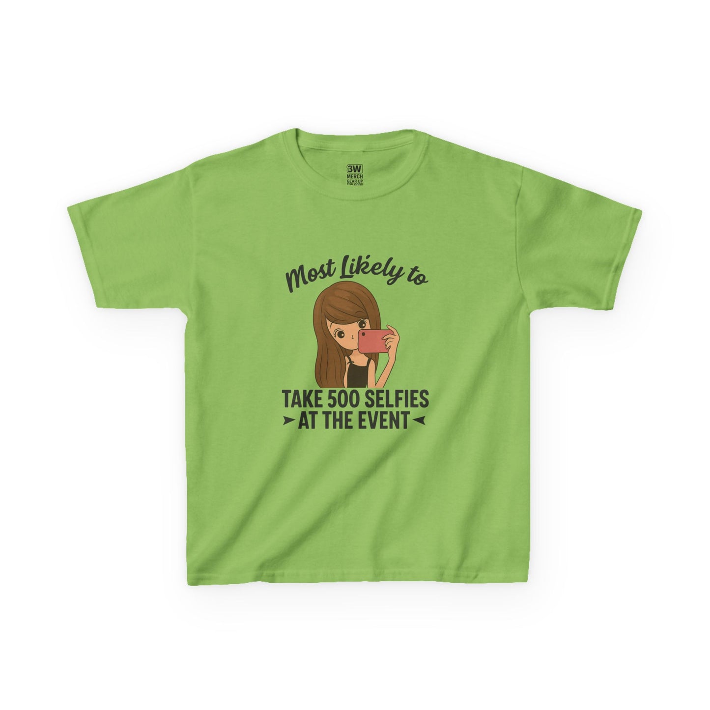 Kids Tee - Selfie Motivational Trendy Fun Design for Kids