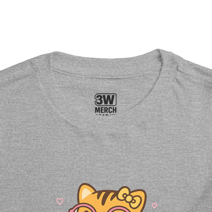 Cute Tiger Pride Toddler Tee, Kids' Short Sleeve Shirt, Animal Lover Gift, Back to School, Birthday Celebration