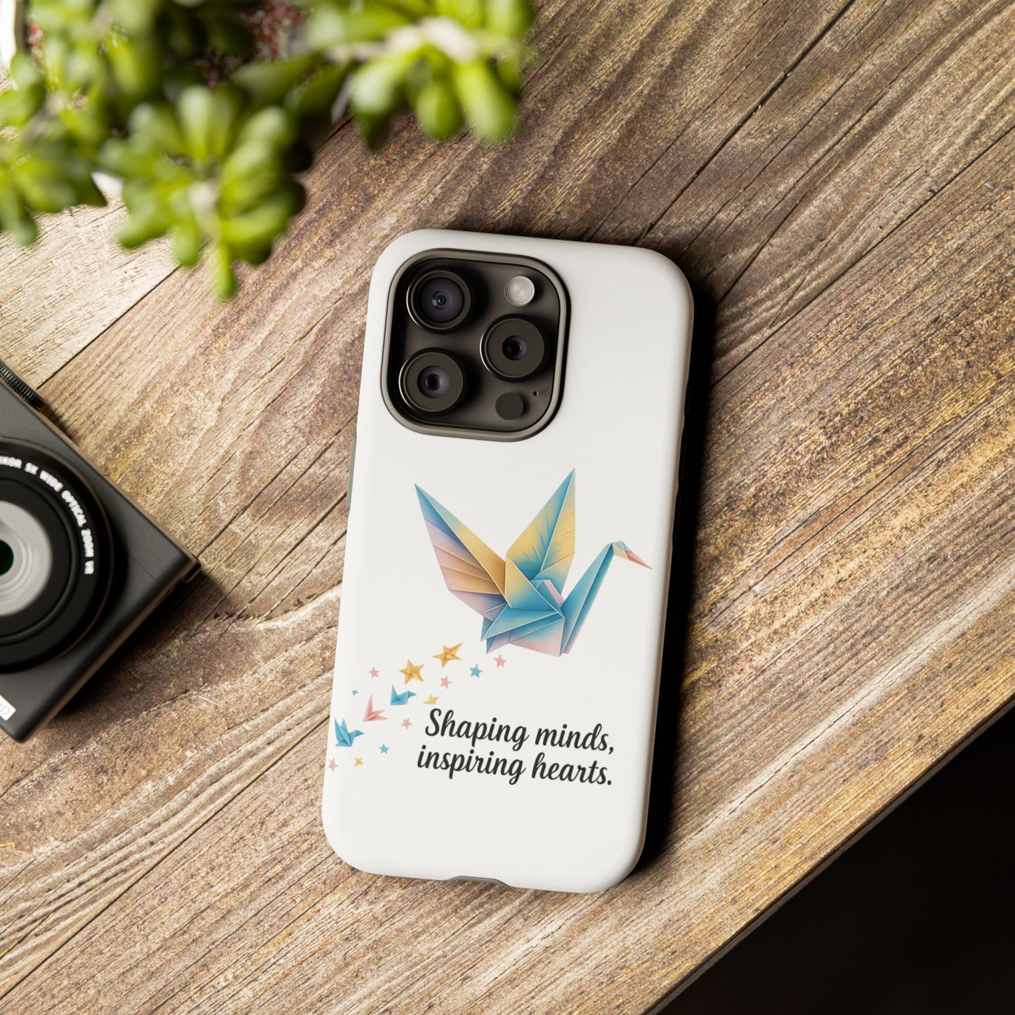 Phone Case: Inspirational Origami Crane Design, Unique Cell Cover, Motivational Gift, Custom Phone Protector, Perfect for Students & [...]