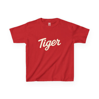 Tiger Kids Heavy Cotton Tee - Fun Kids T-Shirt, Birthday Gift, Animal Lover Apparel, Everyday Wear, Nature Enthusiast Shirt