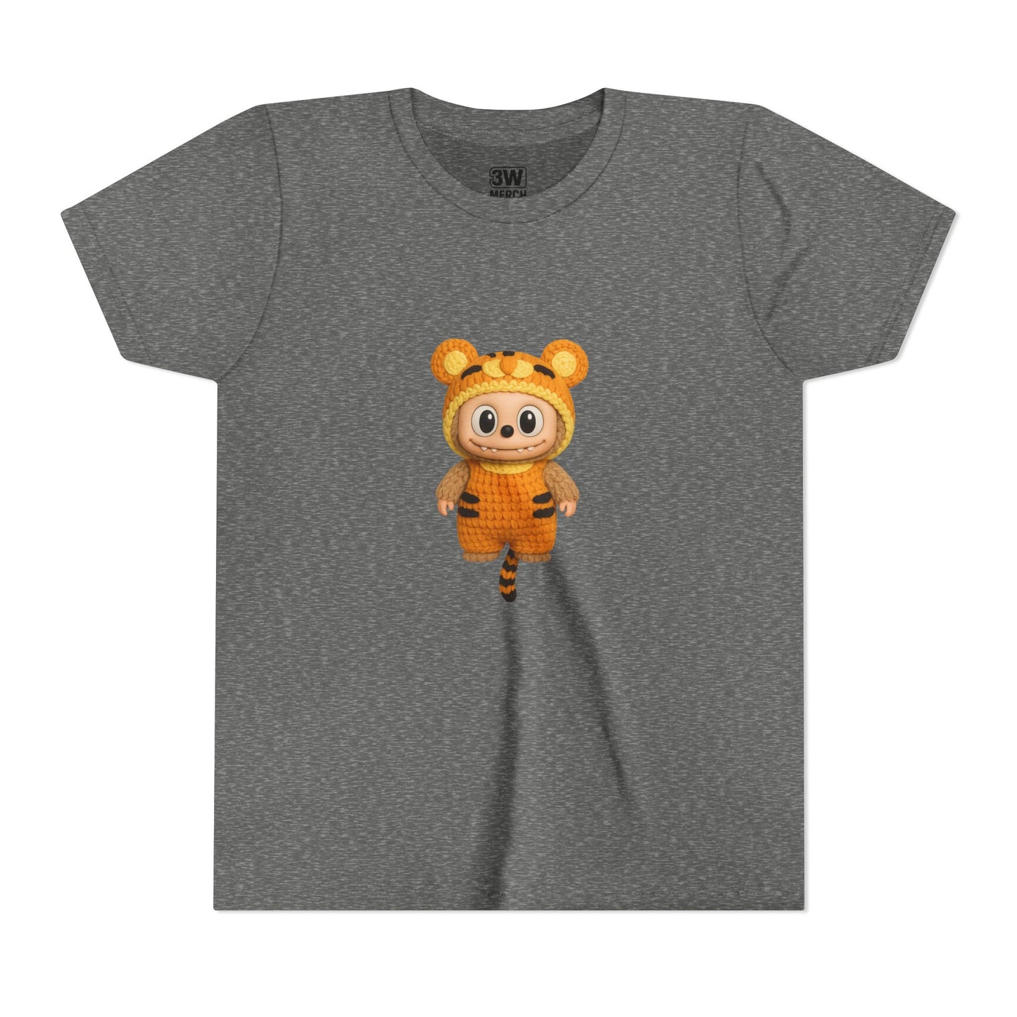 Tiger-Inspired Labooboo Youth Tee, Kids Animal T-Shirt, Fun Playwear, Gift for Birthdays, Woodland Adventure, Back-to-School, Halloween