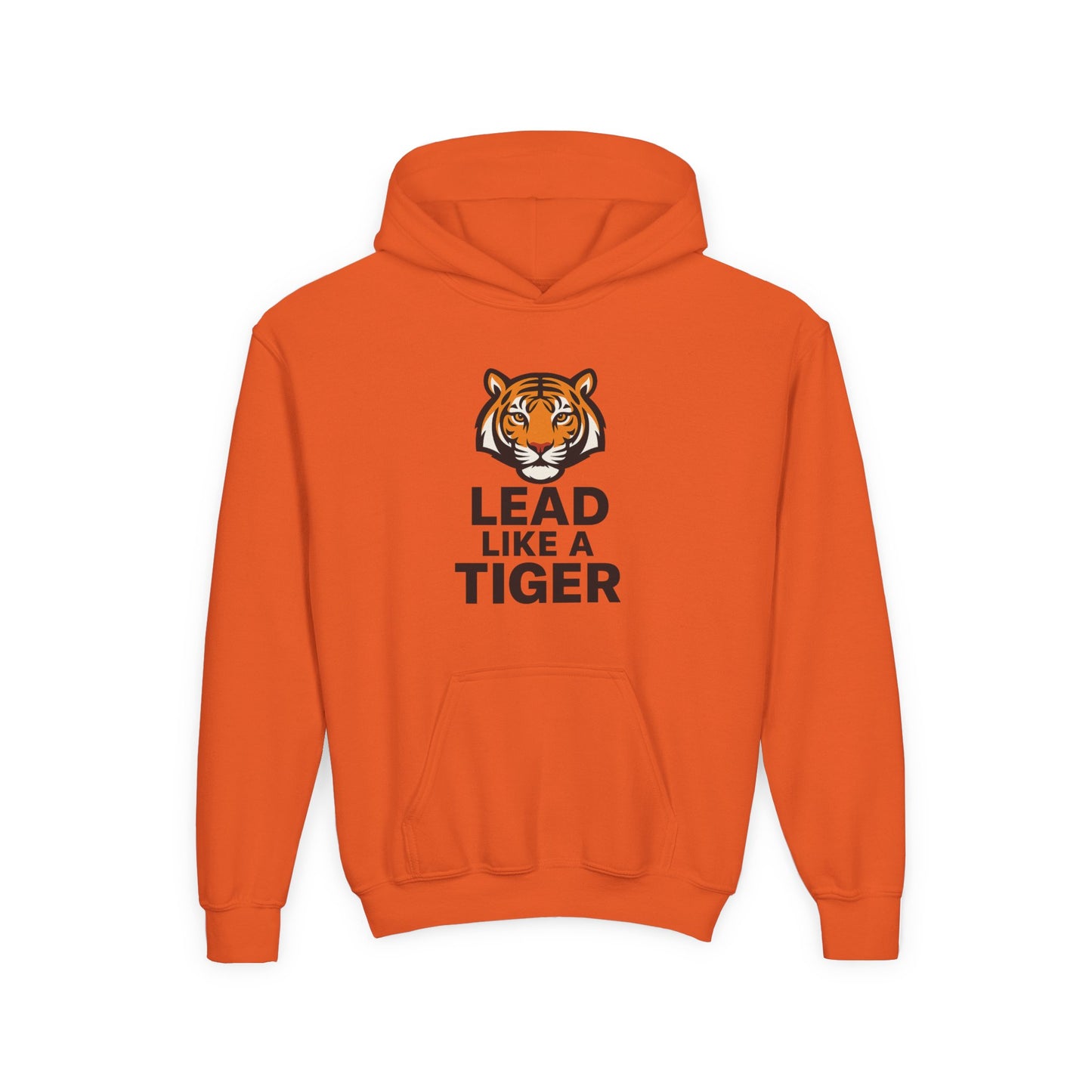 Lead Like a Tiger Hoodie – Motivational School Spirit Youth Heavy blend Sweatshirt