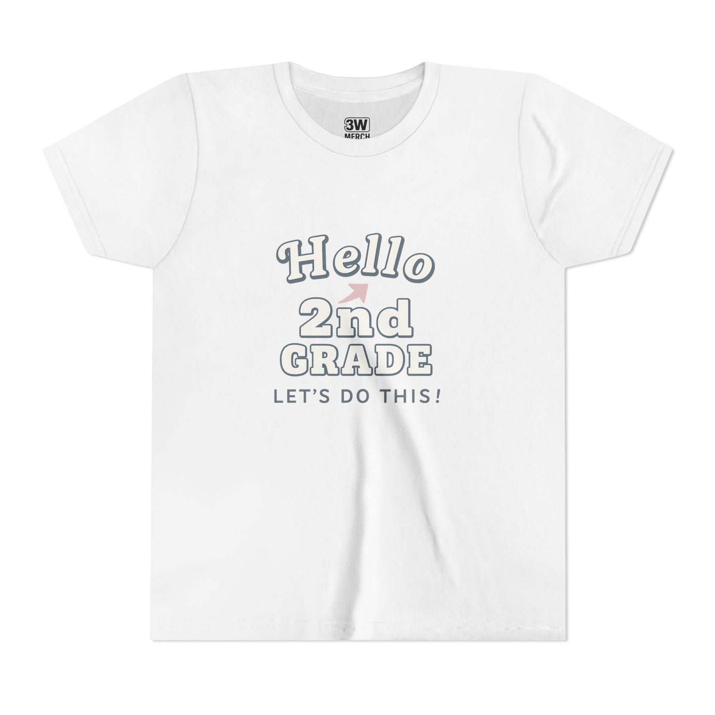 Hello 2nd Grade Youth Tee | Back to School Shirt, Kids Learning Gear, Fun Classroom Clothing, Educational Apparel, Teacher Gift