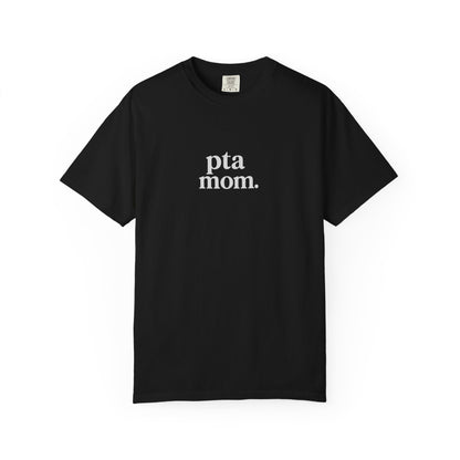 PTA Mom T-Shirt for Adult Relaxed Fit Tee, Casual Wear, Perfect Gift for Mother's Day, Back-to-School Events, School Spirit Wear
