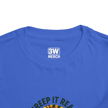 Cute Toddler Short Sleeve Tee with Tiger 'Creep It Real' Design, Kids' Summer Shirt, Halloween Outfit, Everyday Wear, Gift for Toddlers