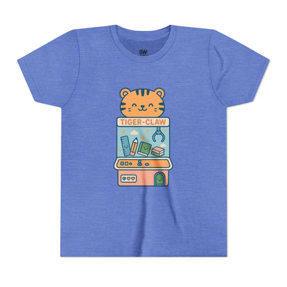 Cute Tiger-Claw Youth Tee - Fun Graphic T-Shirt for Kids, Playful Outfit, Birthday Gift, Animal Lover Shirt, Colorful Kids Apparel