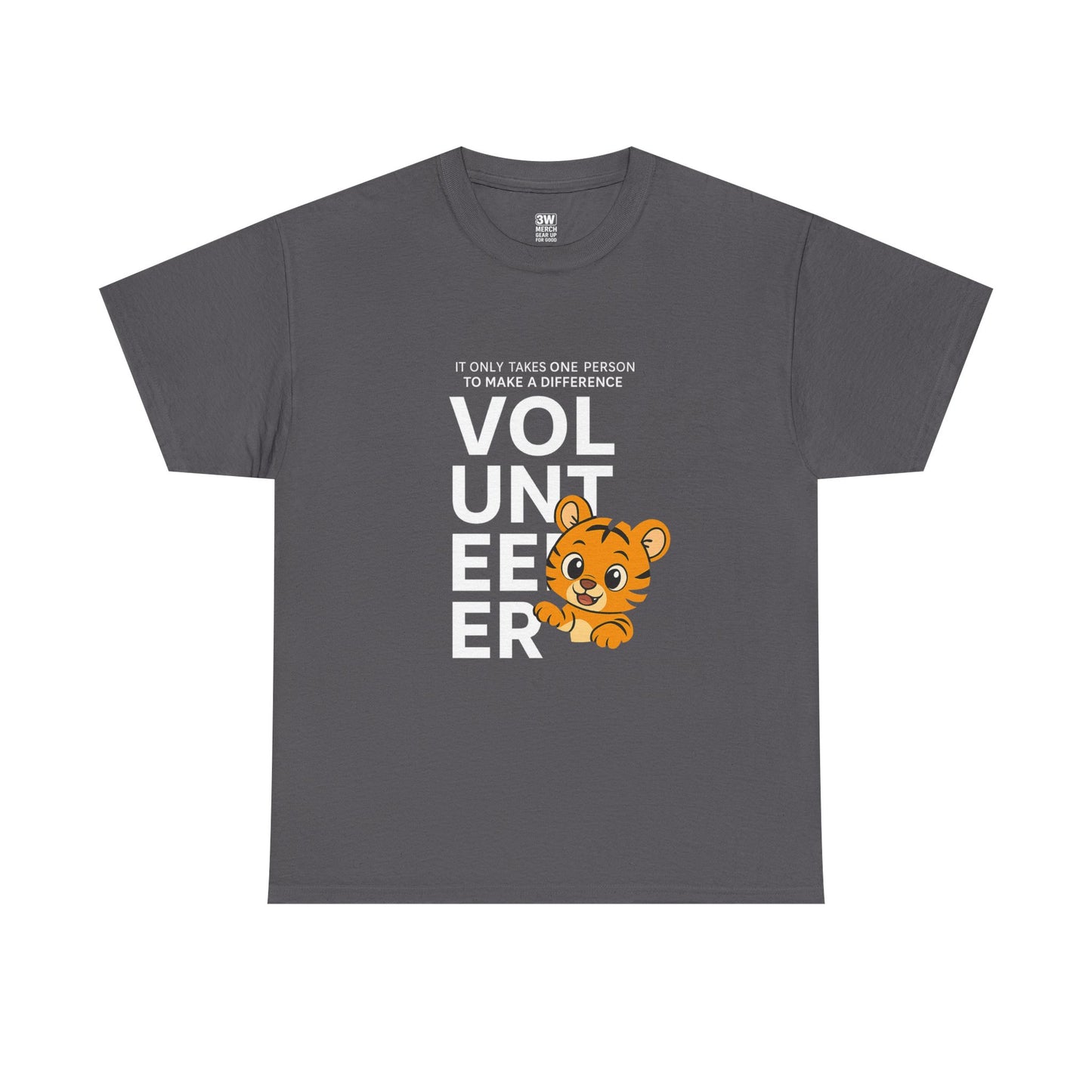 Volunteer Tiger T-Shirt, Super Soft, Customizable, garment-dyed